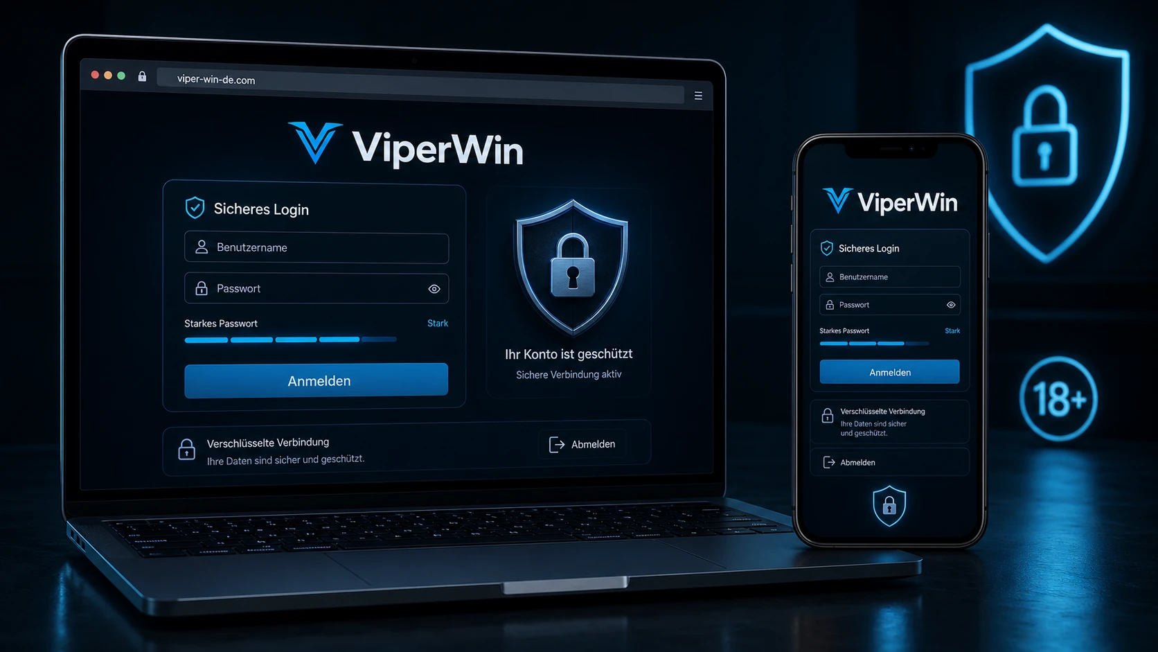 Sicheres Login im ViperWin Account